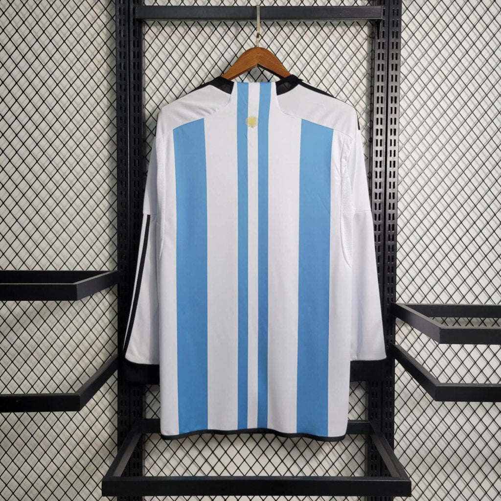 Argentina 2022 Retro Home Long Sleeve Jersey