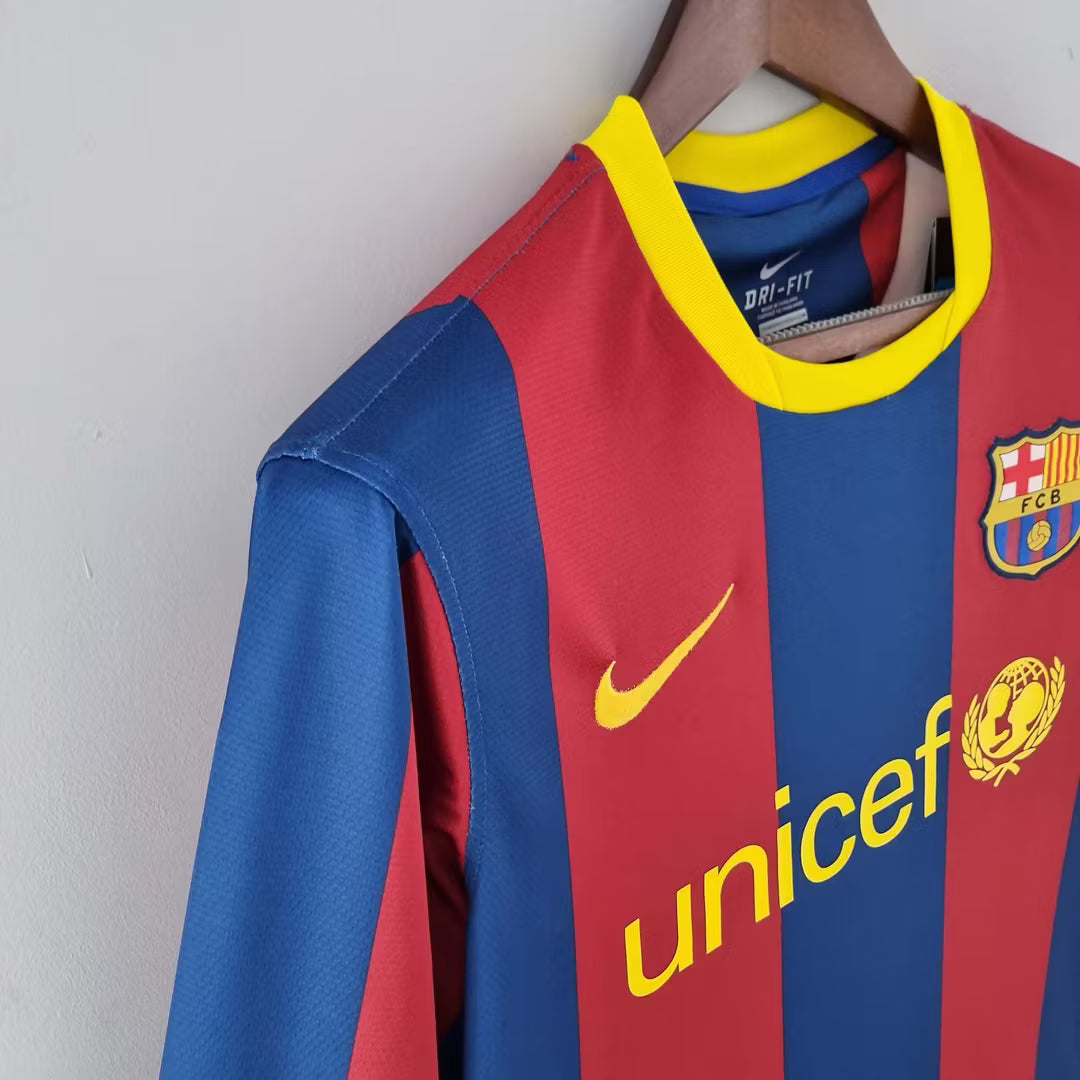 Barcelona 2010/11 Retro Home Long Sleeve Jersey