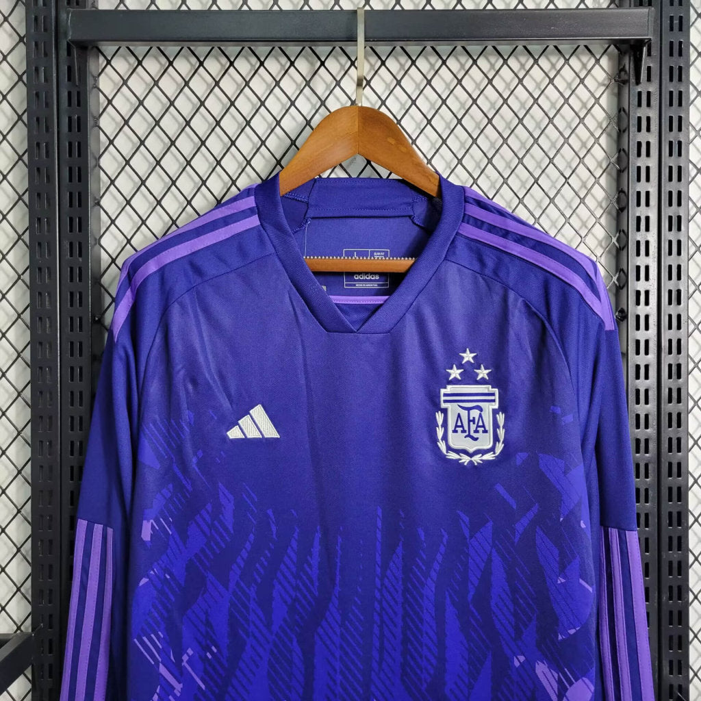 Argentina 2022 Retro Away Long Sleeve Jersey