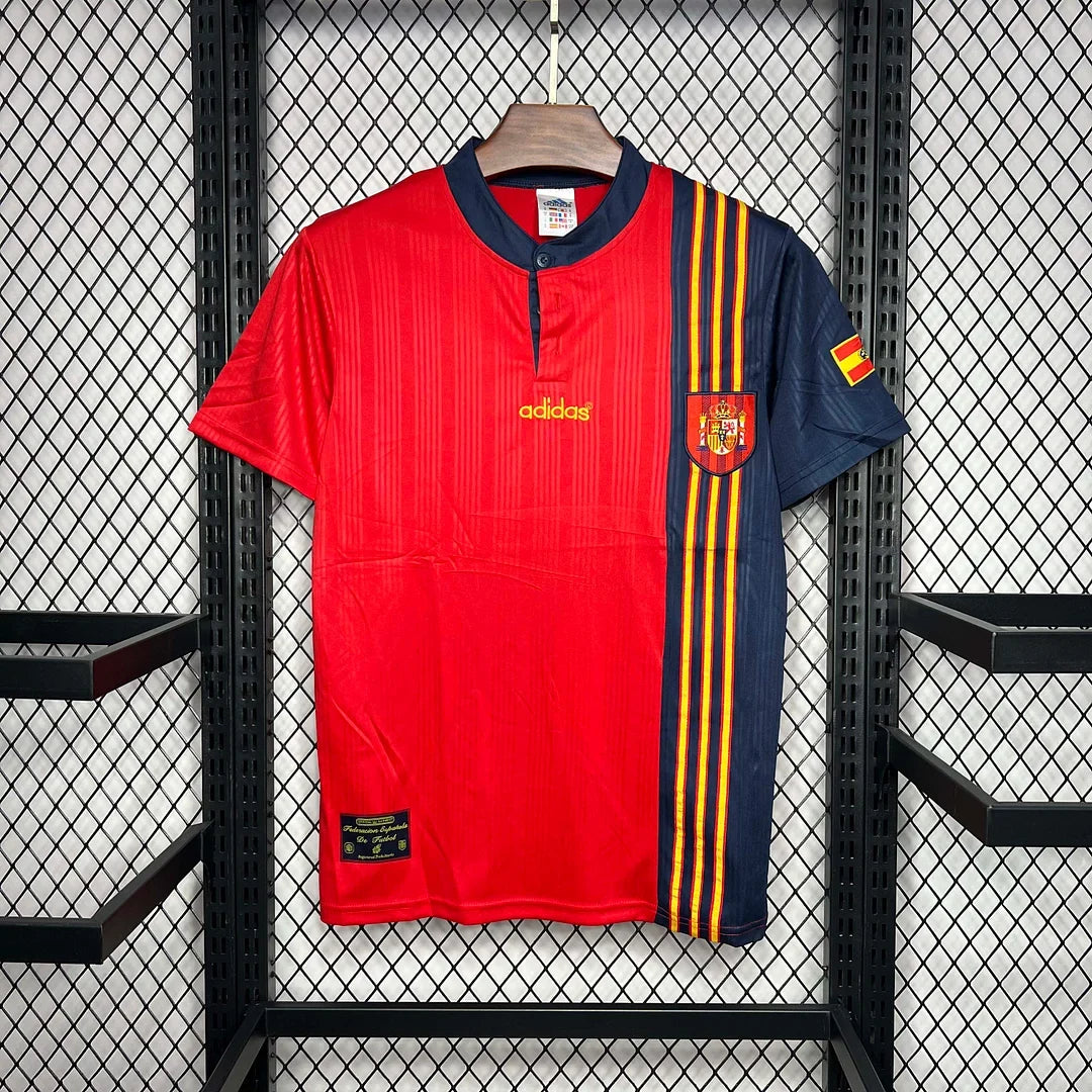 Spain 1996 Retro Home Jersey
