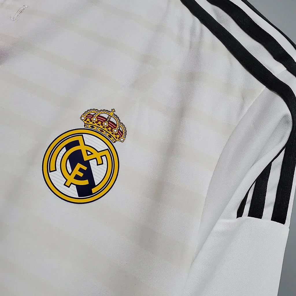 Real Madrid 2014/15 Retro Home Long Sleeve Jersey