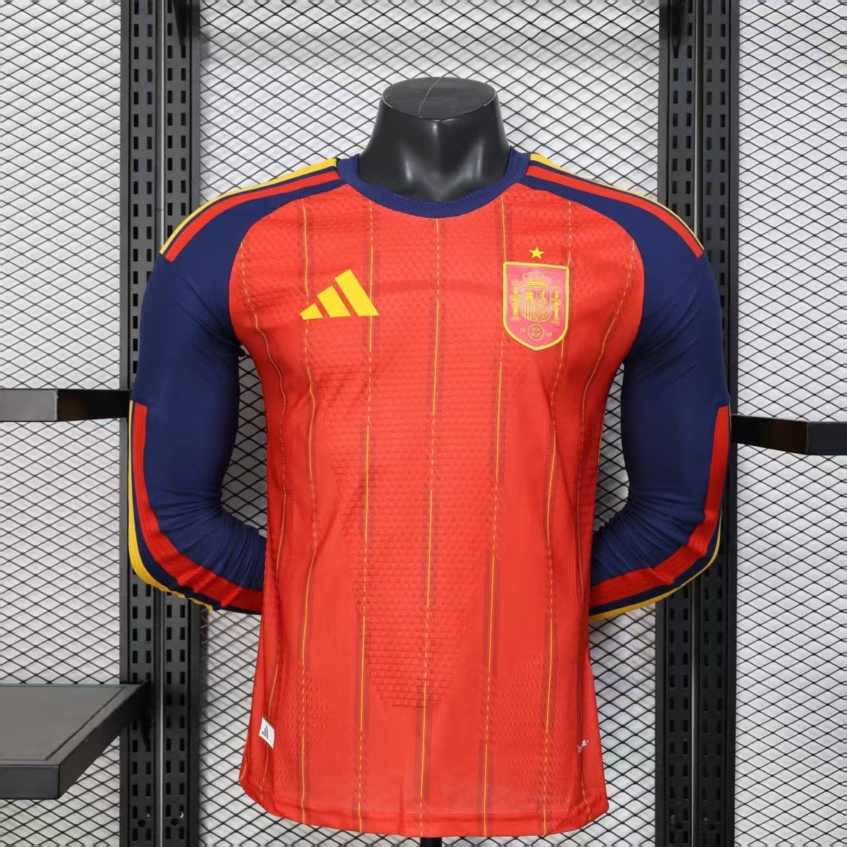 Spain World Cup 2026 Home Long Sleeve Jersey Player Version