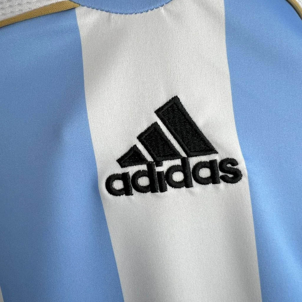 Argentina 2006 Retro Home Long Sleeve Jersey