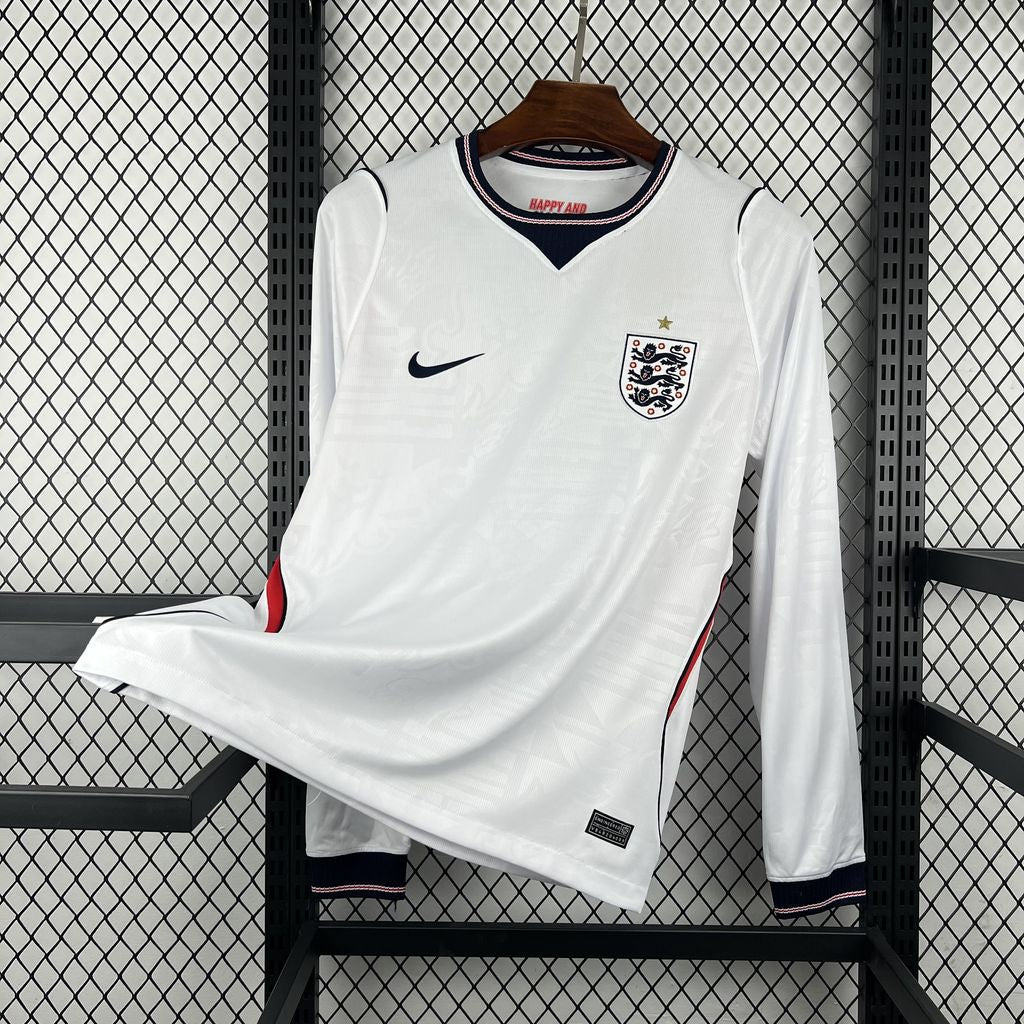 England World Cup 2026 Home Long Sleeve Jersey Fan Version
