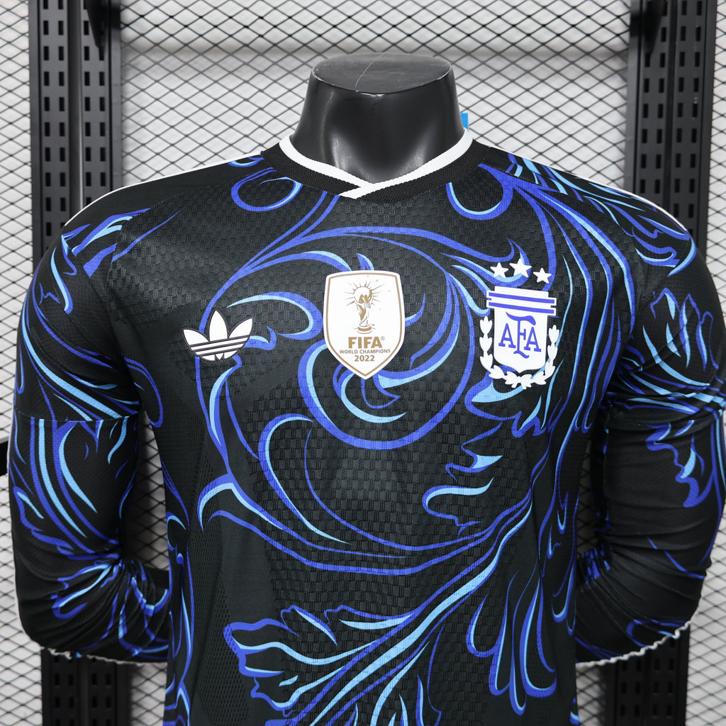 Argentina World Cup 2026 Away Long Sleeve Jersey Player Version