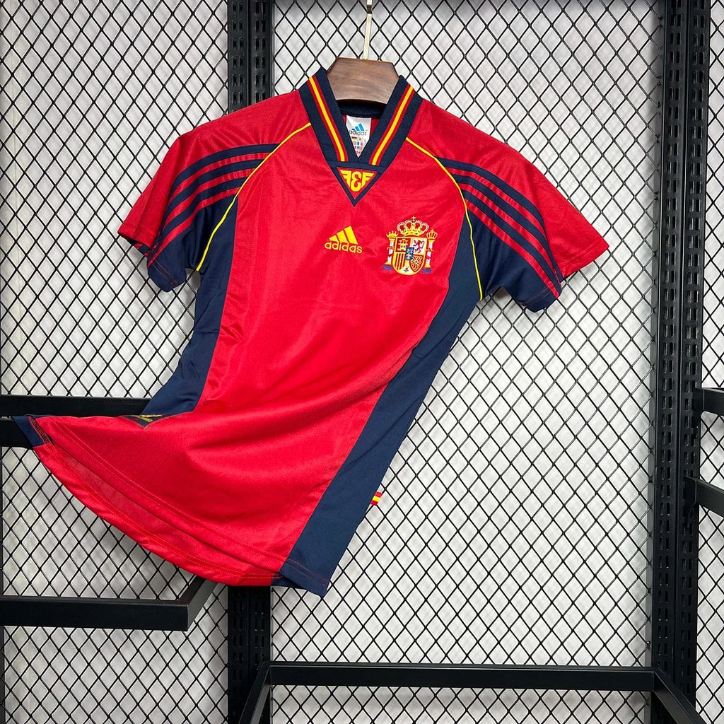 Spain 1998 Retro Home Jersey