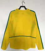 Brazil 2002 Retro Home Long Sleeve Jersey