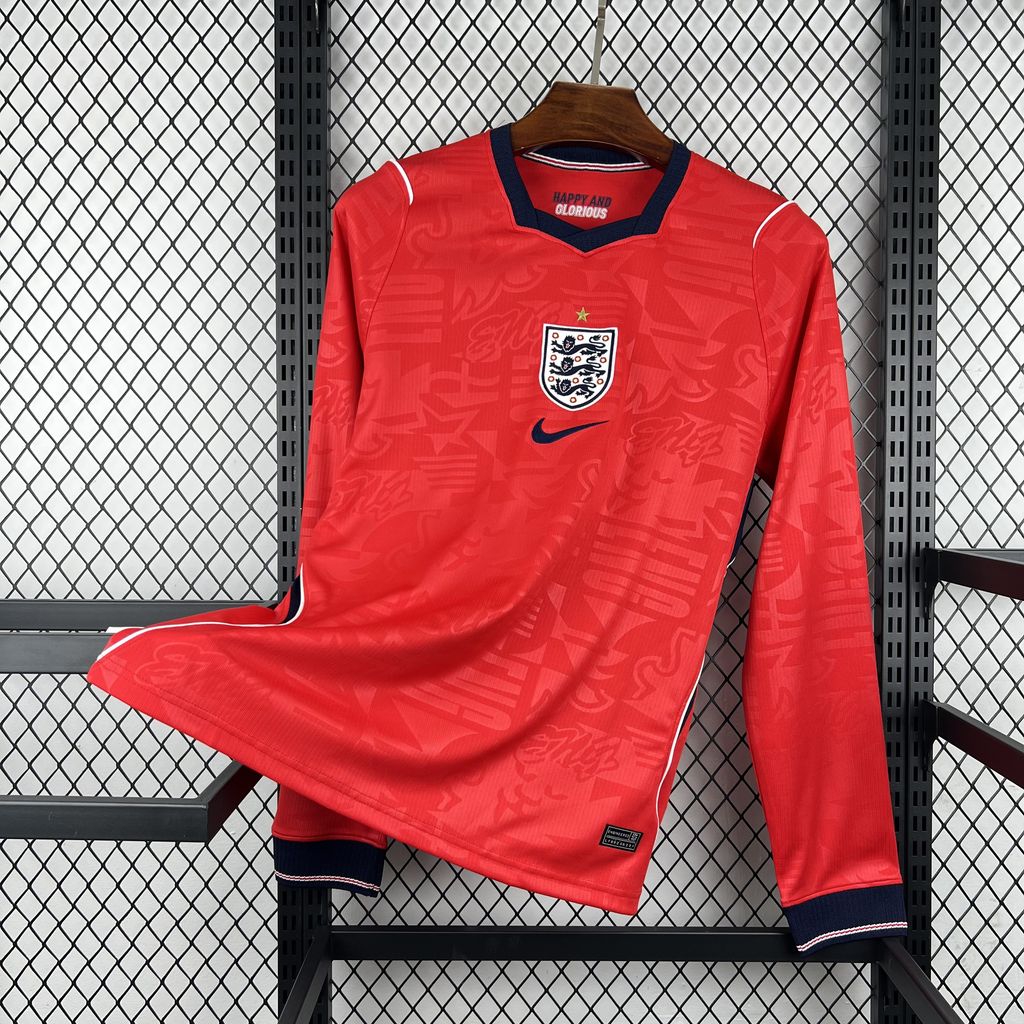England World Cup 2026 Away Long Sleeve Jersey Fan Version