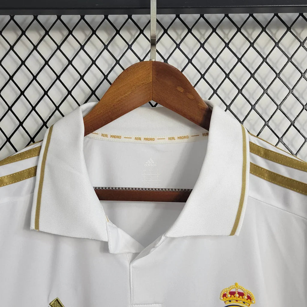 Real Madrid 2011/12 Retro Home Long Sleeve Jersey