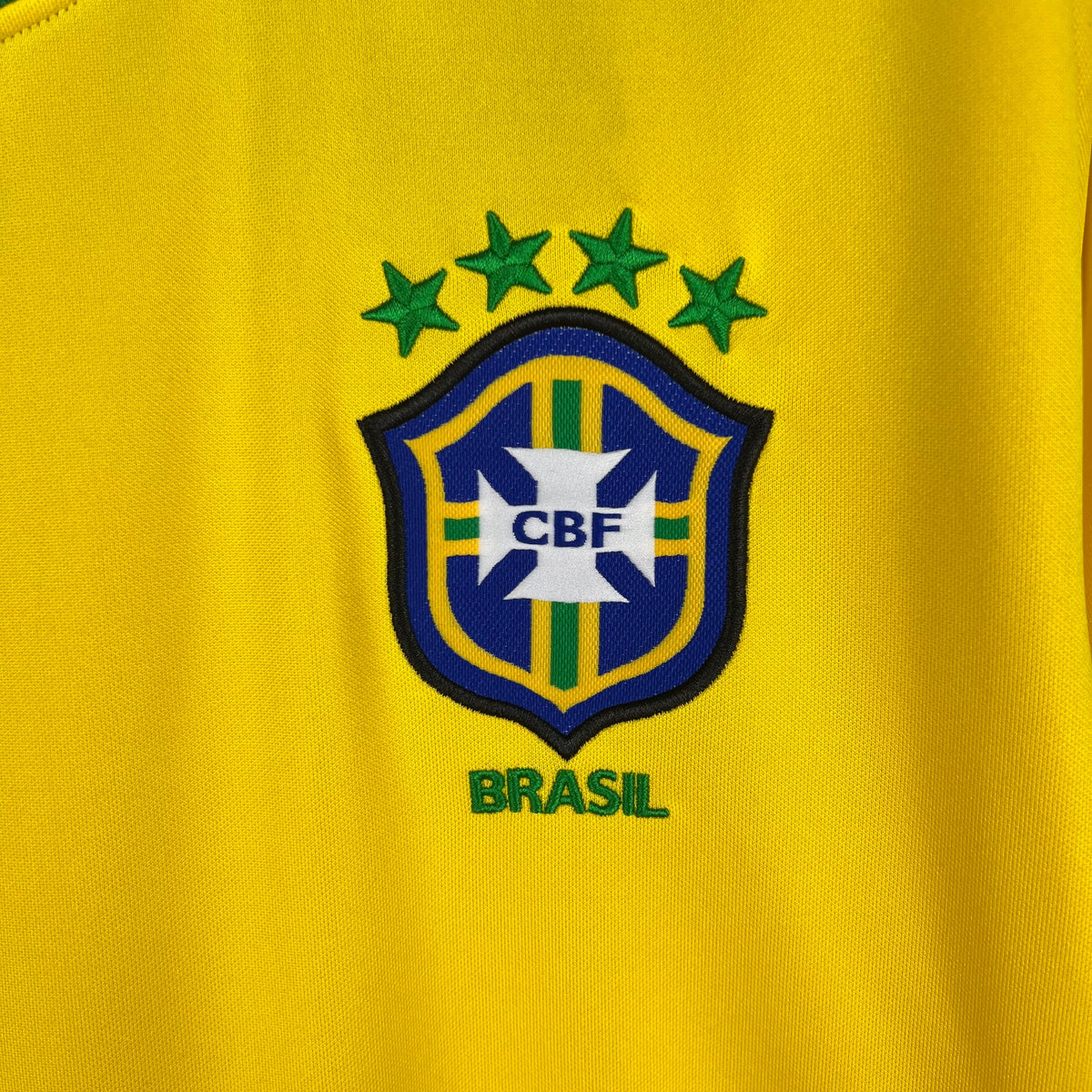 Brazil 1998 Retro Home Long Sleeve Jersey