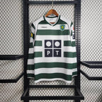Sporting Lisbon 2001/03 Retro Home Long Sleeve Jersey