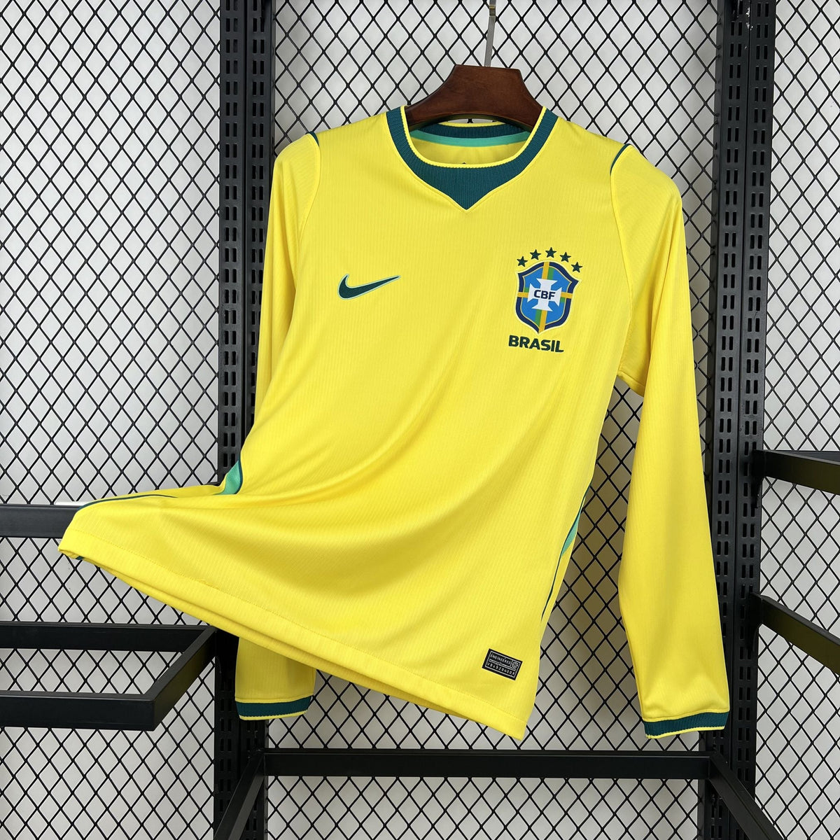 Brazil World Cup 2026 Home Long Sleeve Jersey Fan Version