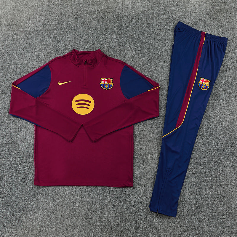 Barcelona Burgundy & Navy Tracksuit 2026/27