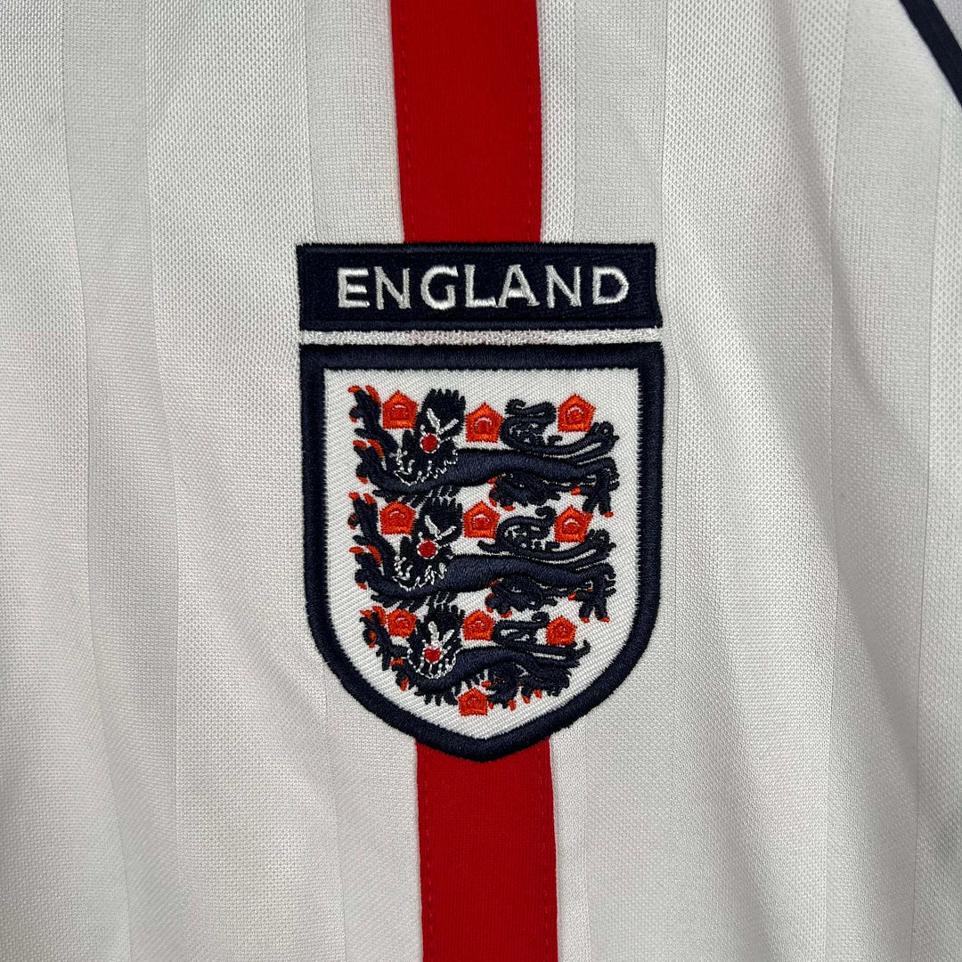 England 2002 Retro Home Long Sleeve Jersey