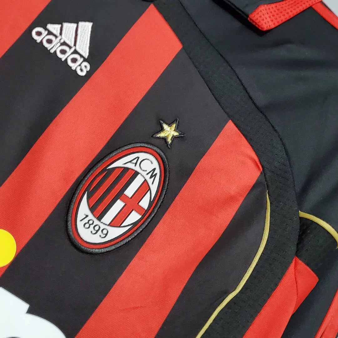 AC Milan 2006/07 Retro Home Long Sleeve Jersey