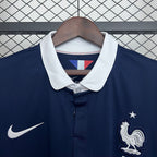 France 2014 Retro Home Long Sleeve Jersey