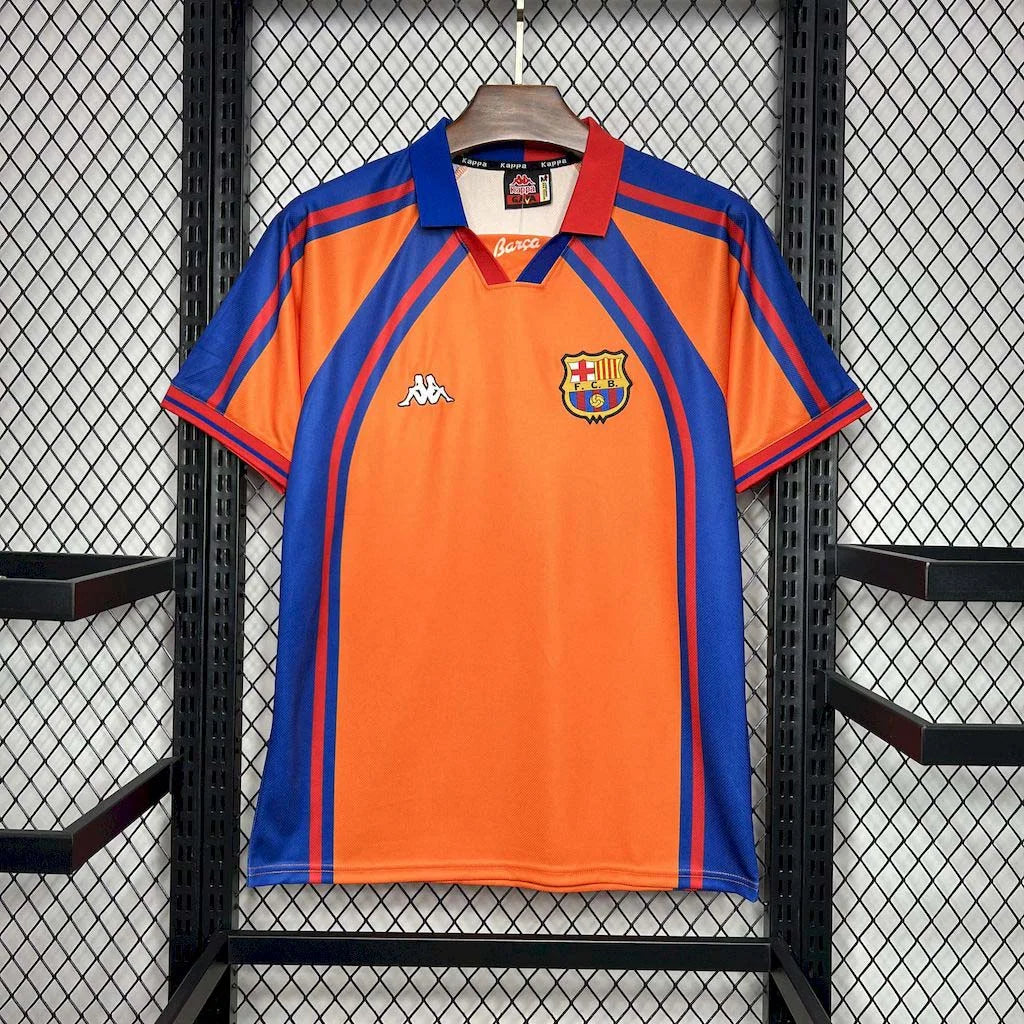 Barcelona 1997/98 Retro Orange Away Jersey