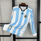 Argentina 1998 Retro Home Long Sleeve Jersey