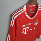 Bayern Munich 2013/14 Retro Champions League Home Long Sleeve Jersey