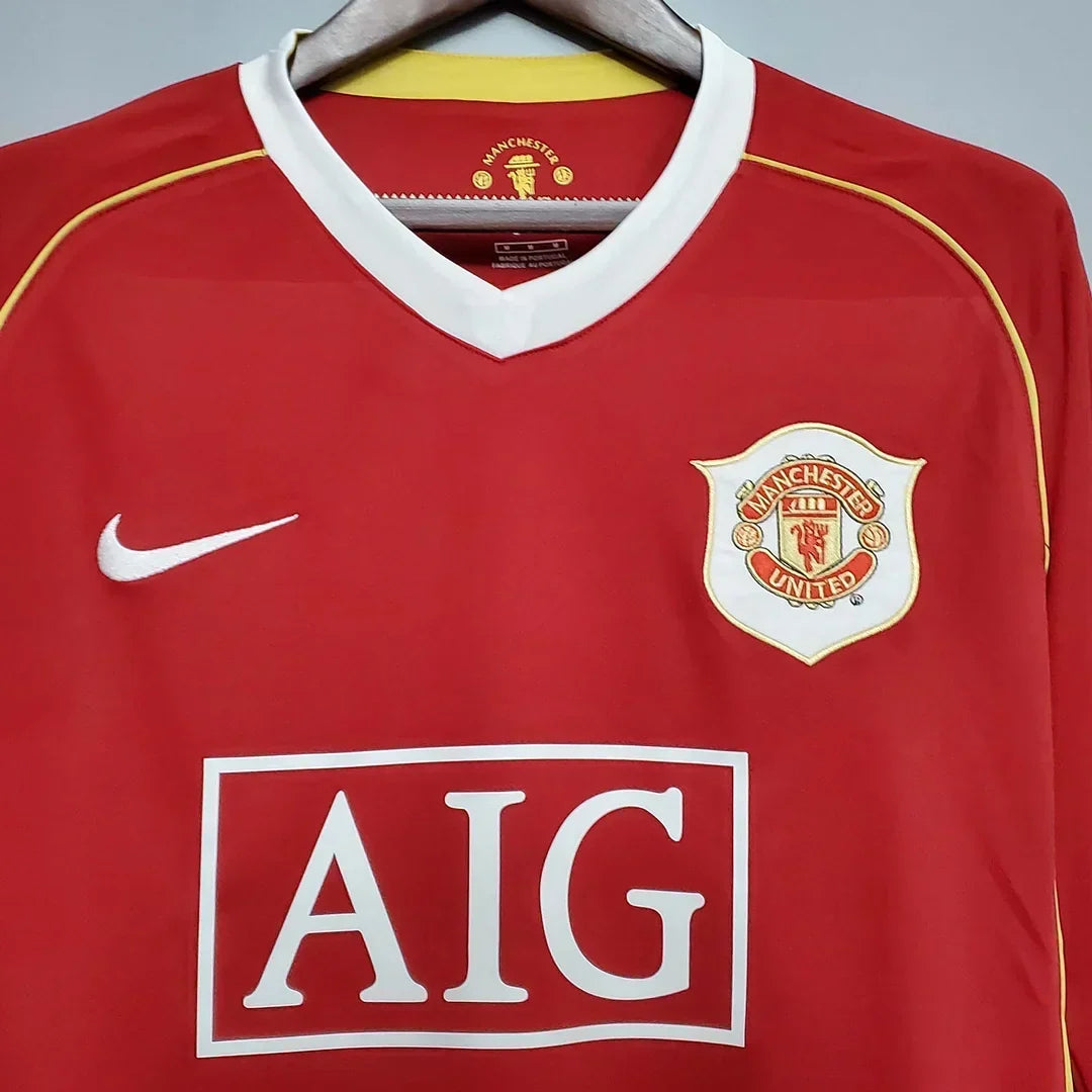 Manchester United 2006/07 Retro Home Long Sleeve Jersey