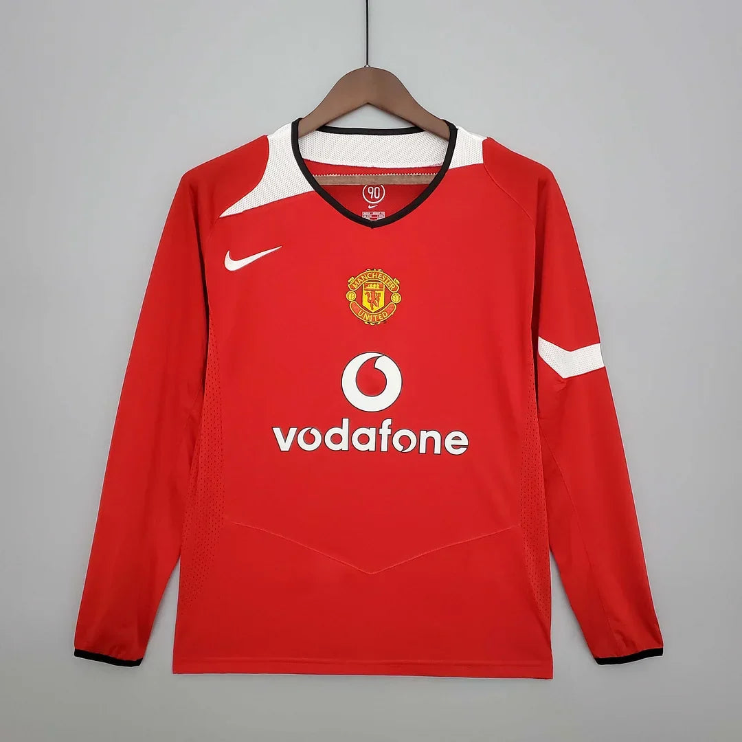 Manchester United 2004/06 Retro Home Long Sleeve Jersey