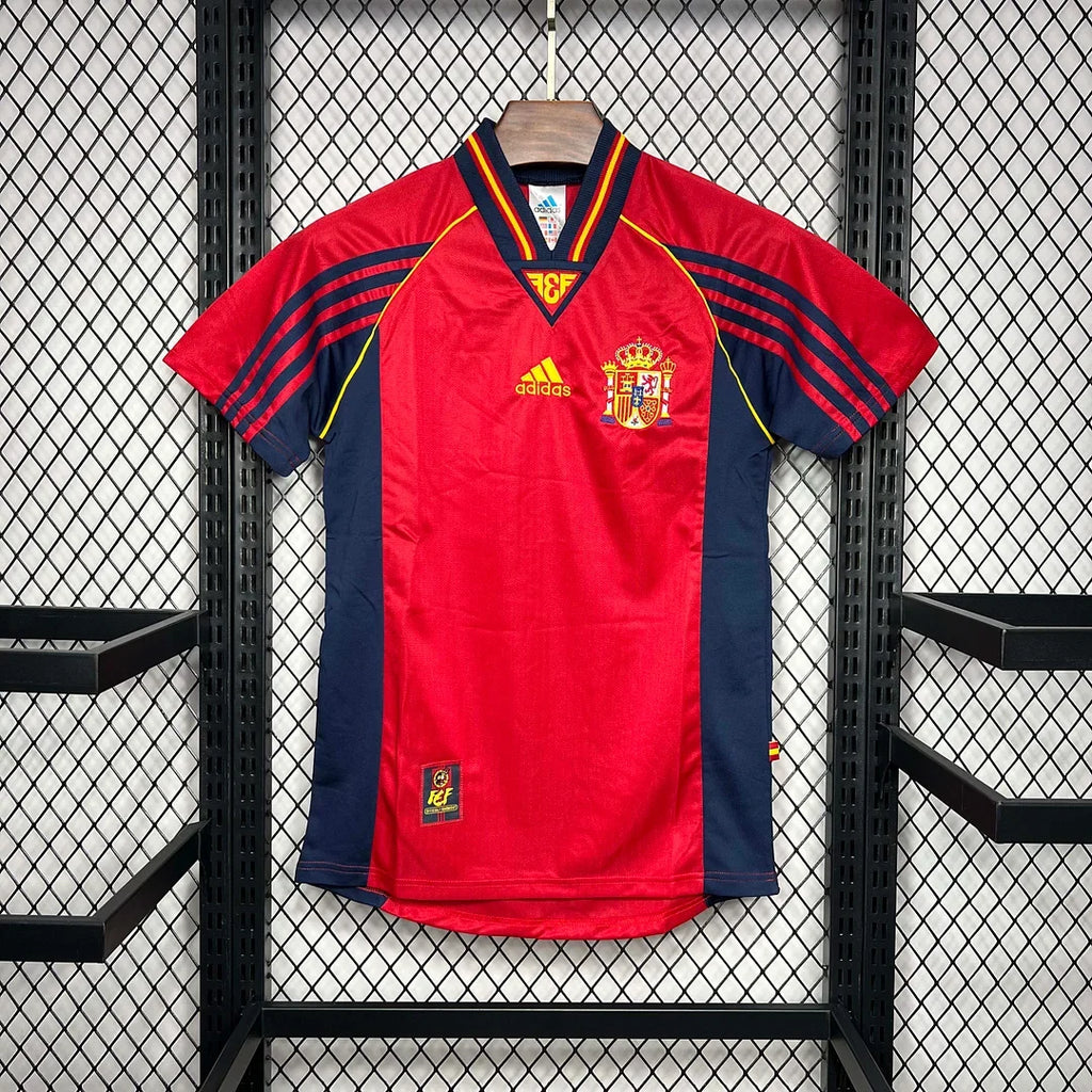 Spain 1998 Retro Home Jersey