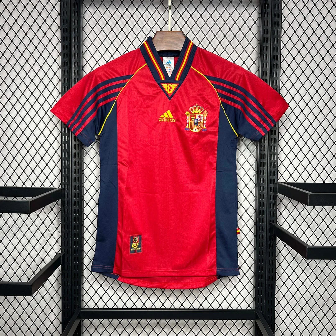 Spain 1998 Retro Home Jersey