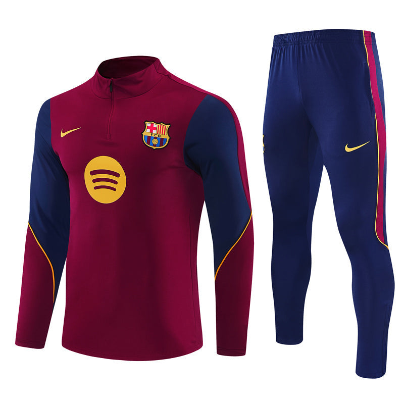 Barcelona Burgundy & Navy Tracksuit 2026/27