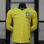 Brazil World Cup 2026 Home Long Sleeve Jersey Player Version