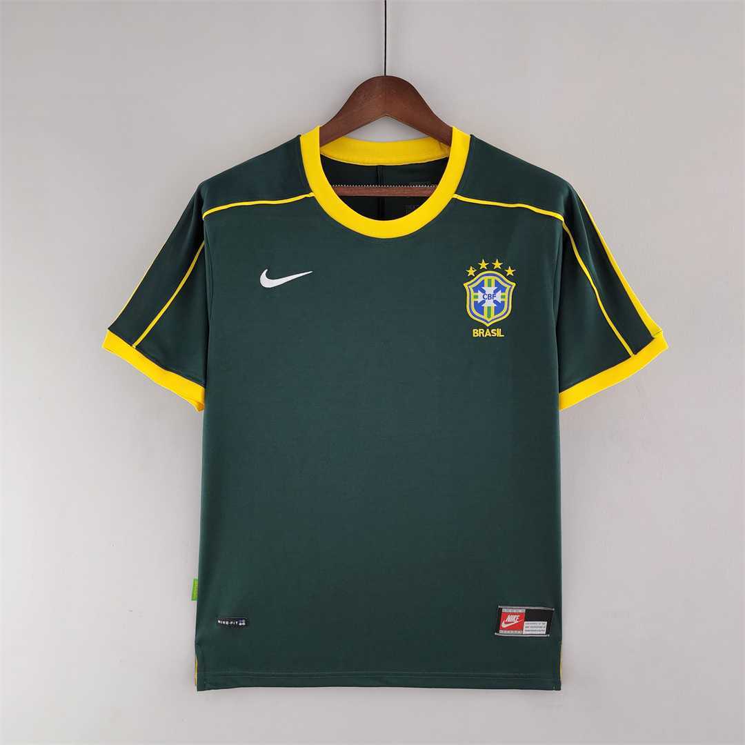 Brazil 1998 Retro Goalkeeper Jersey