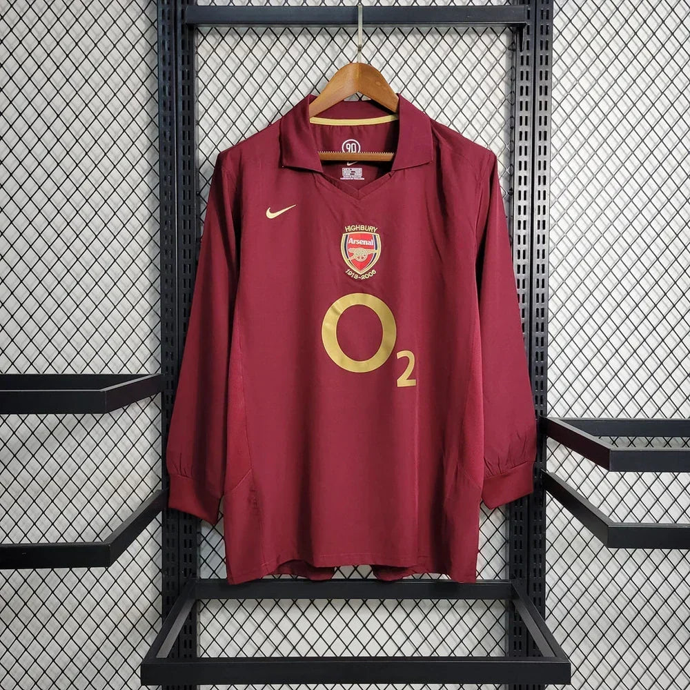 Arsenal 2005/06 Retro Home Long Sleeve Jersey