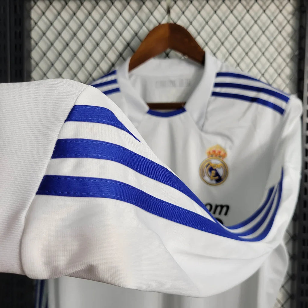Real Madrid 2010/11 Retro Home Long Sleeve Jersey