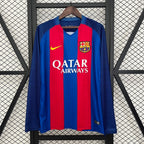 Barcelona 2016/17 Retro Home Long Sleeve Jersey