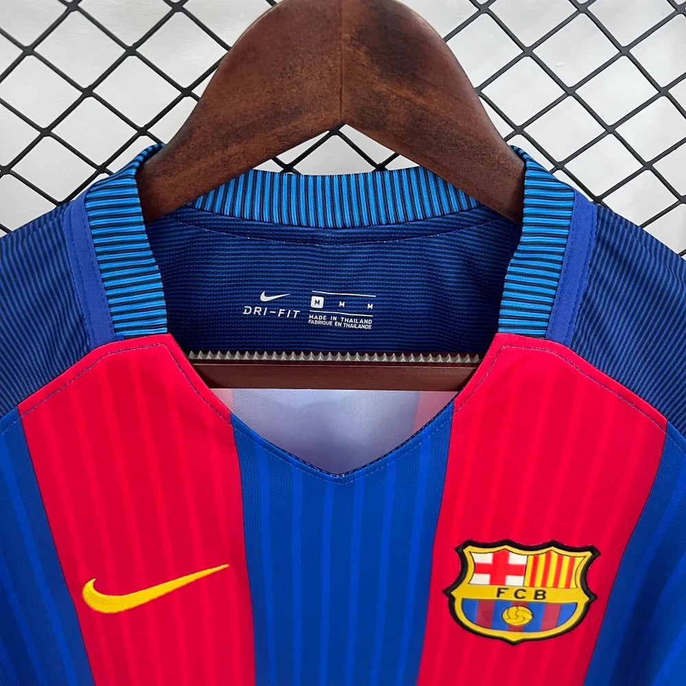 Barcelona 2016/17 Retro Home Long Sleeve Jersey