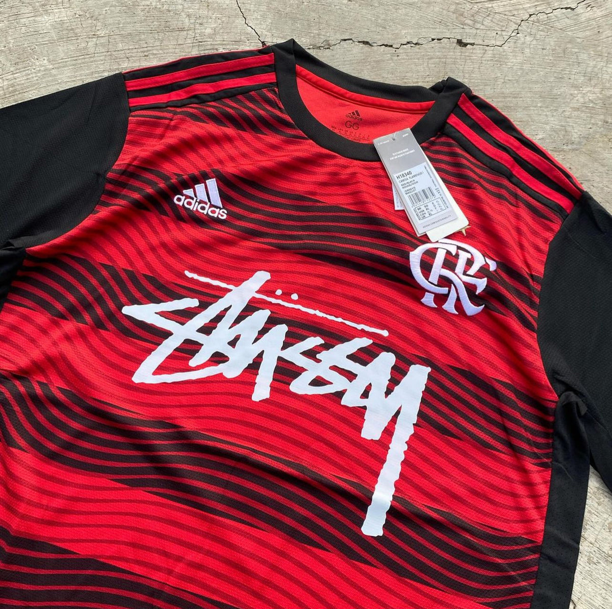 Stüssy x Flamengo Red & Black Limited Edition Jersey