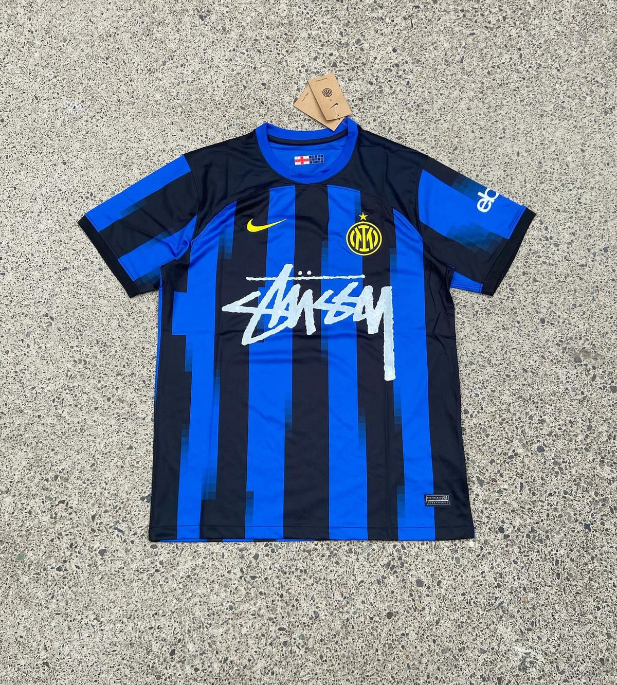 Stüssy x Inter Milan Blue & Black Limited Edition Jersey