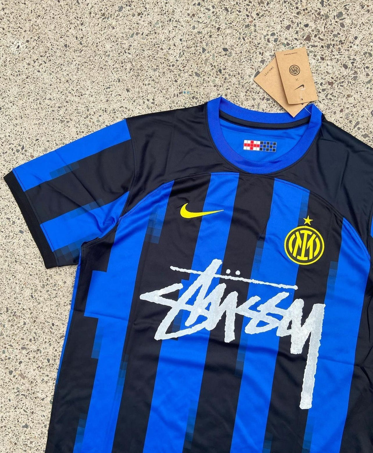 Stüssy x Inter Milan Blue & Black Limited Edition Jersey