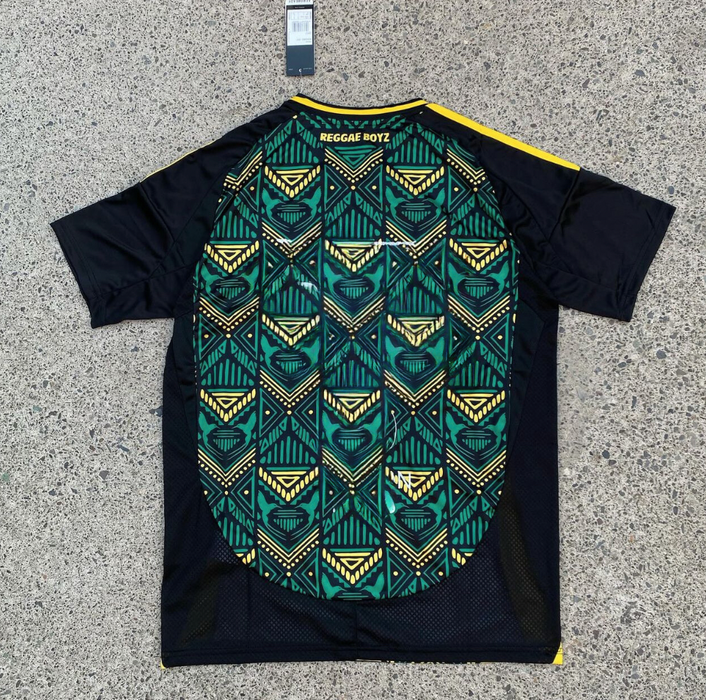 Stüssy x Jamaica Black Pattern Limited Edition Jersey