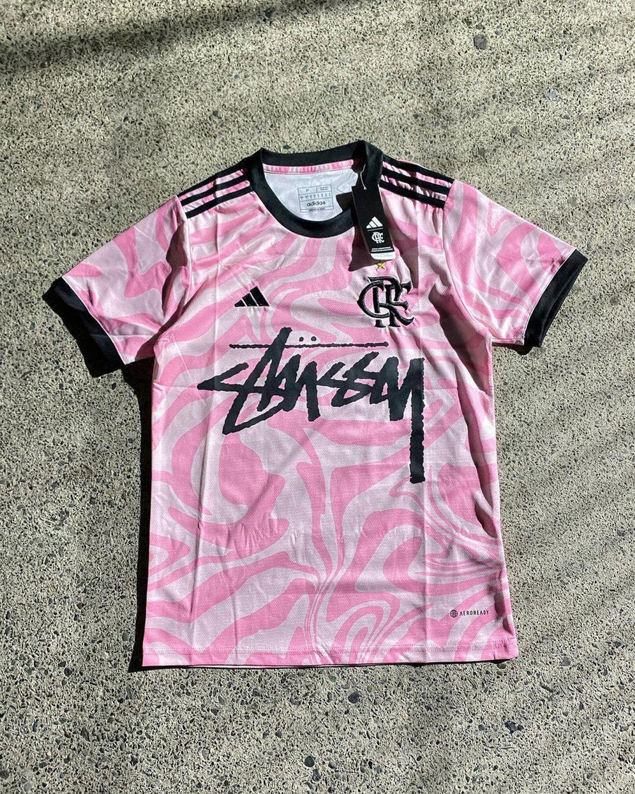 Stüssy x Flamengo Pink & Black Limited Edition Jersey