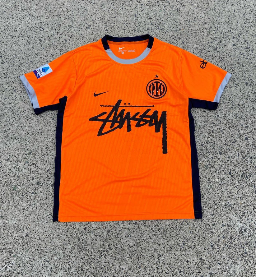 Stüssy x Inter Milan Orange Limited Edition Jersey