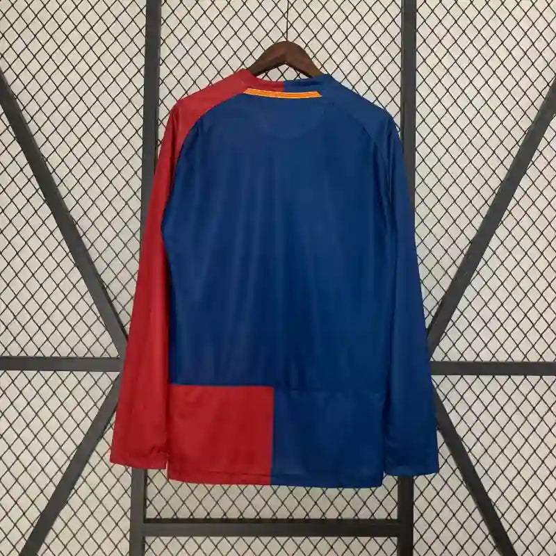 Barcelona 2008/09 Retro Champions League Home Long Sleeve Jersey