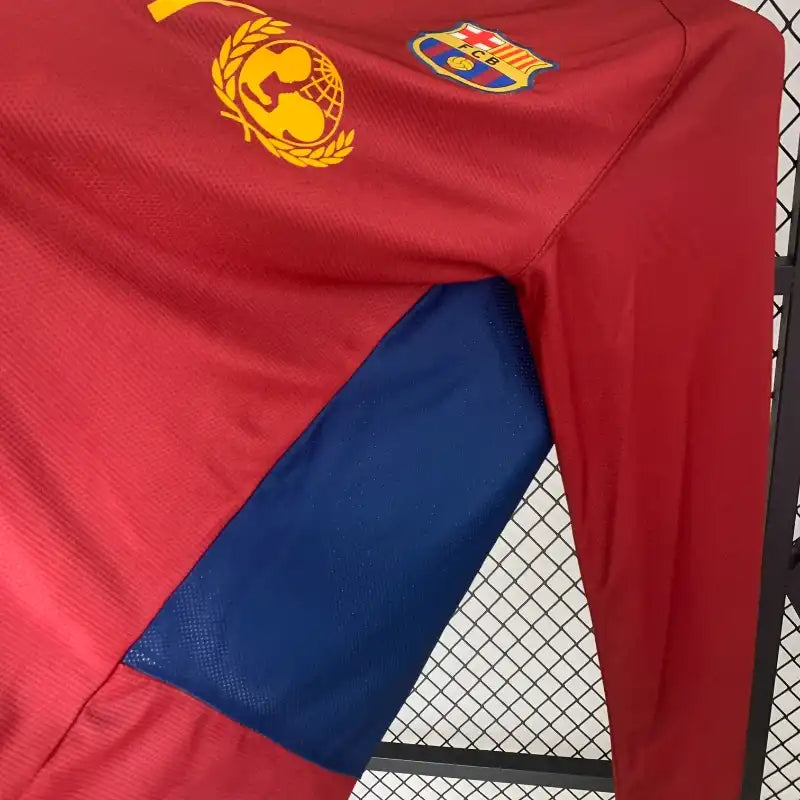 Barcelona 2008/09 Retro Champions League Home Long Sleeve Jersey