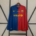 Barcelona 2008/09 Retro Champions League Home Long Sleeve Jersey