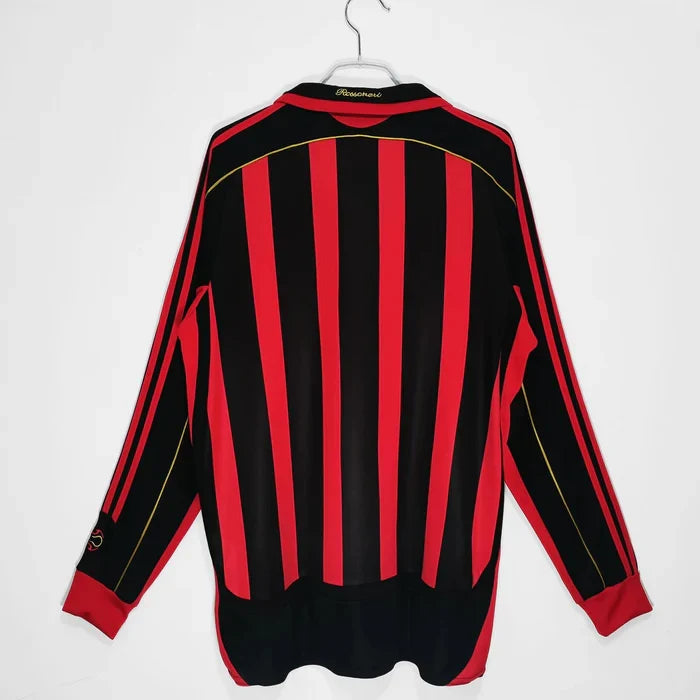 AC Milan 2007/08 Retro Home Long Sleeve Jersey