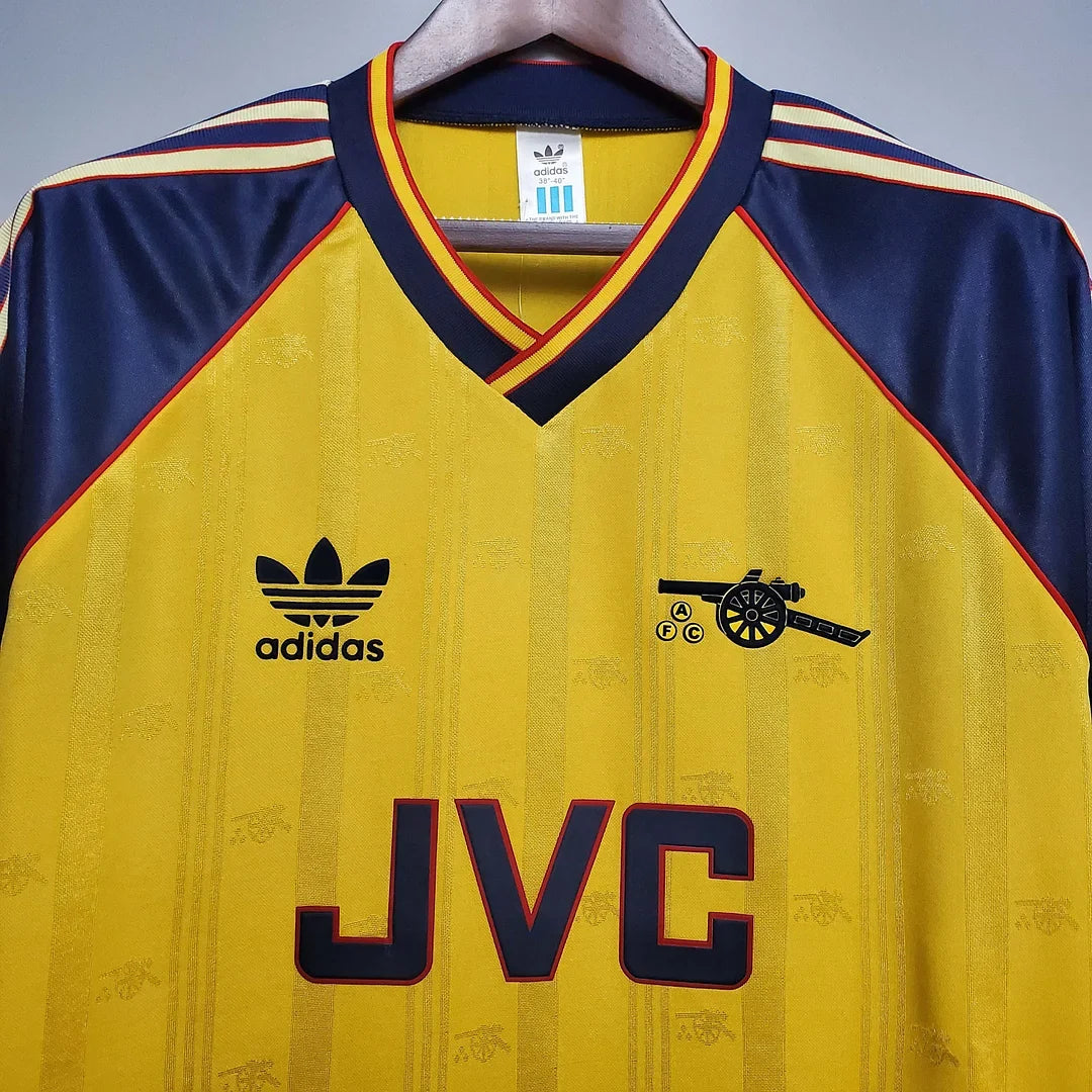 Arsenal 1988/89 Retro Yellow Jersey