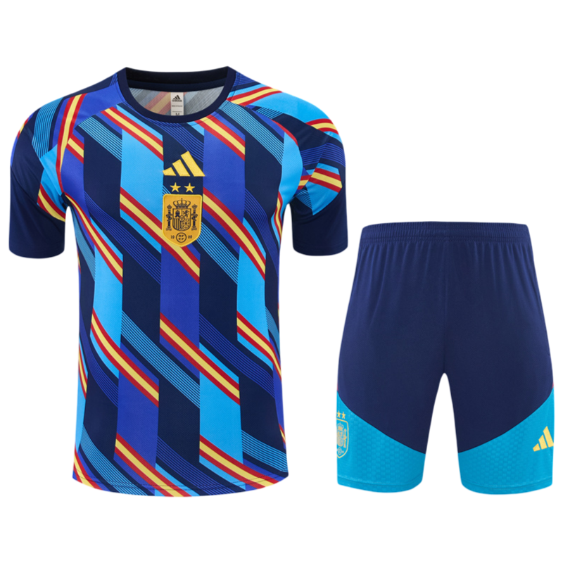 Spain 2026/27 Blue Pattern Set