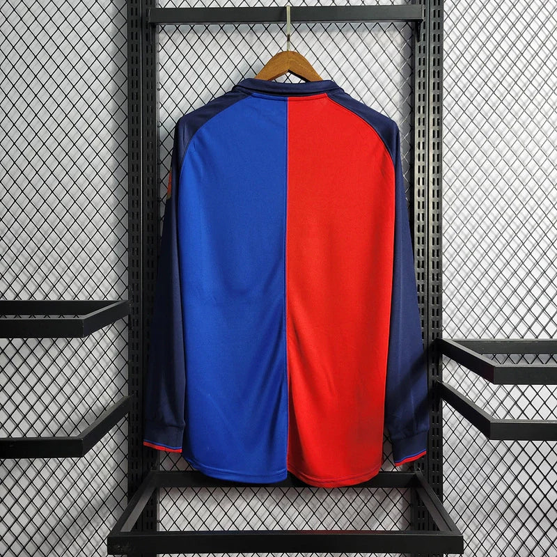 Barcelona 1999/00 Retro 100th Anniversary Home Long Sleeve Jersey