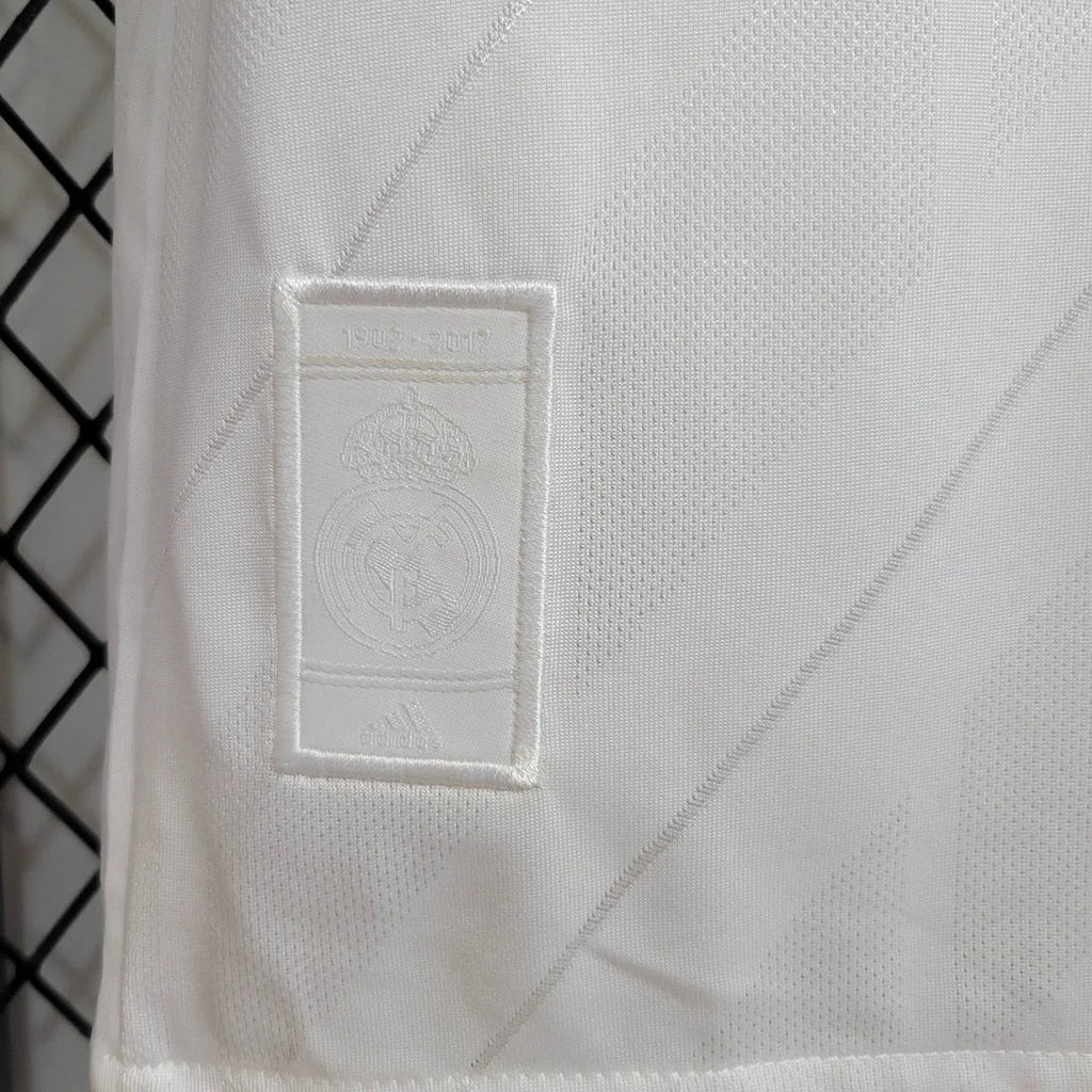 Real Madrid 2017/18 Retro Home Long Sleeve Jersey