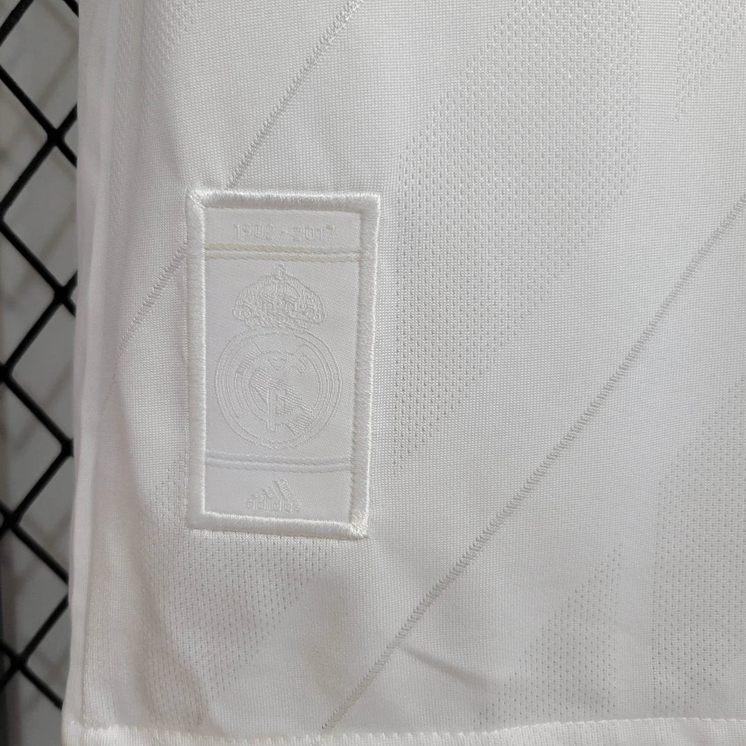 Real Madrid 2017/18 Retro Home Long Sleeve Jersey