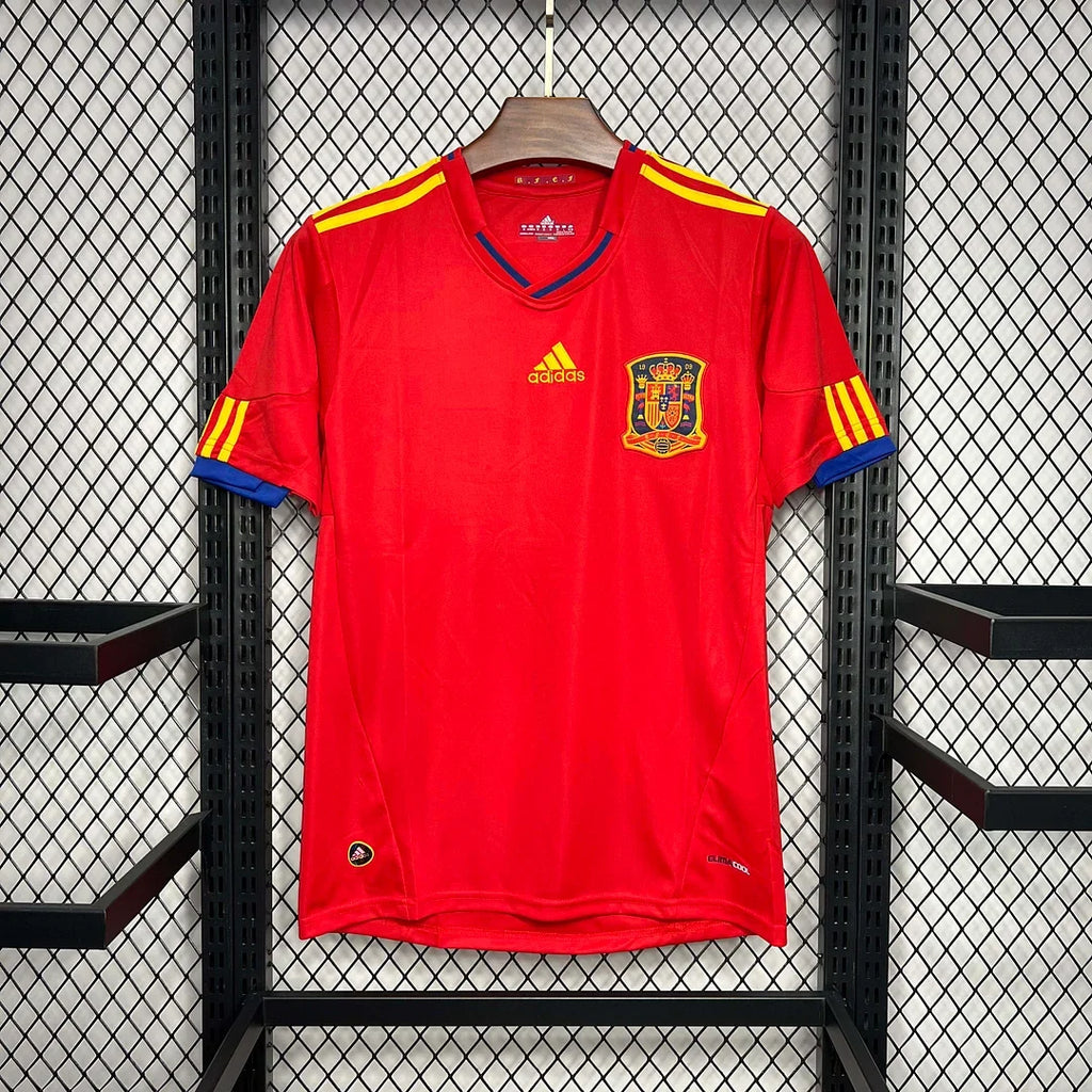 Spain 2010 Retro Home Jersey